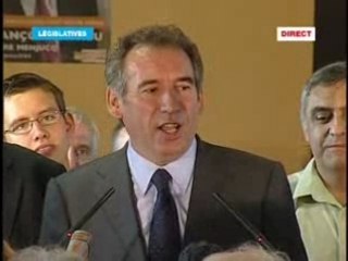 Discours François Bayrou - 2ème tour legislatives