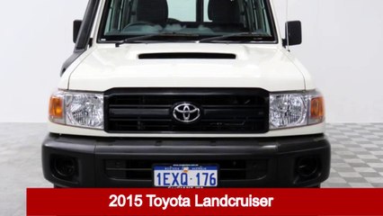 2015 Toyota Landcruiser VDJ76R MY12 Update Workmate (4x4) White 5 Speed Manual Wagon