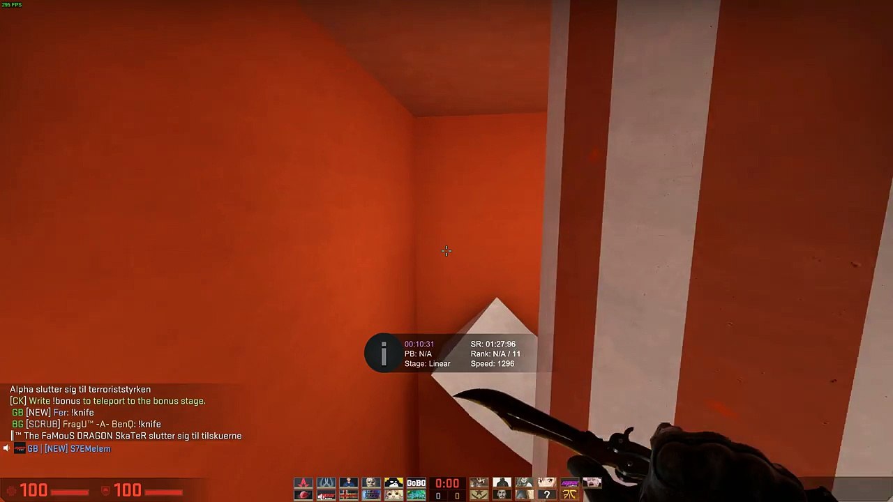 CS:GO Surfing! A british guy Singing (let It Go)!