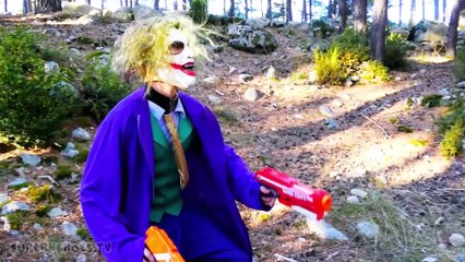 Spiderman vs Joker vs Frozen Elsa - Elsa Kisses Spiderman in Real Life - Superheroes Fun Movie