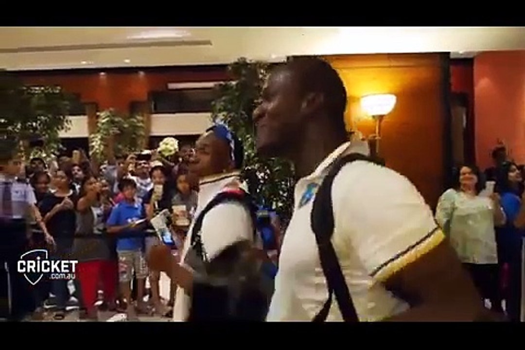 west indies celebration after winning against India 2016
