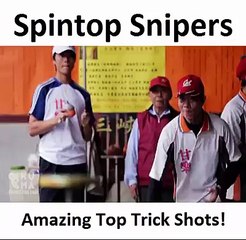 Spintop Snipers - Amazing Top Trick Shots
