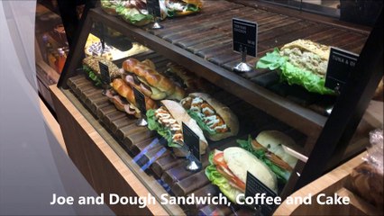 Joe and Dough Sandwich Cake and Coffee