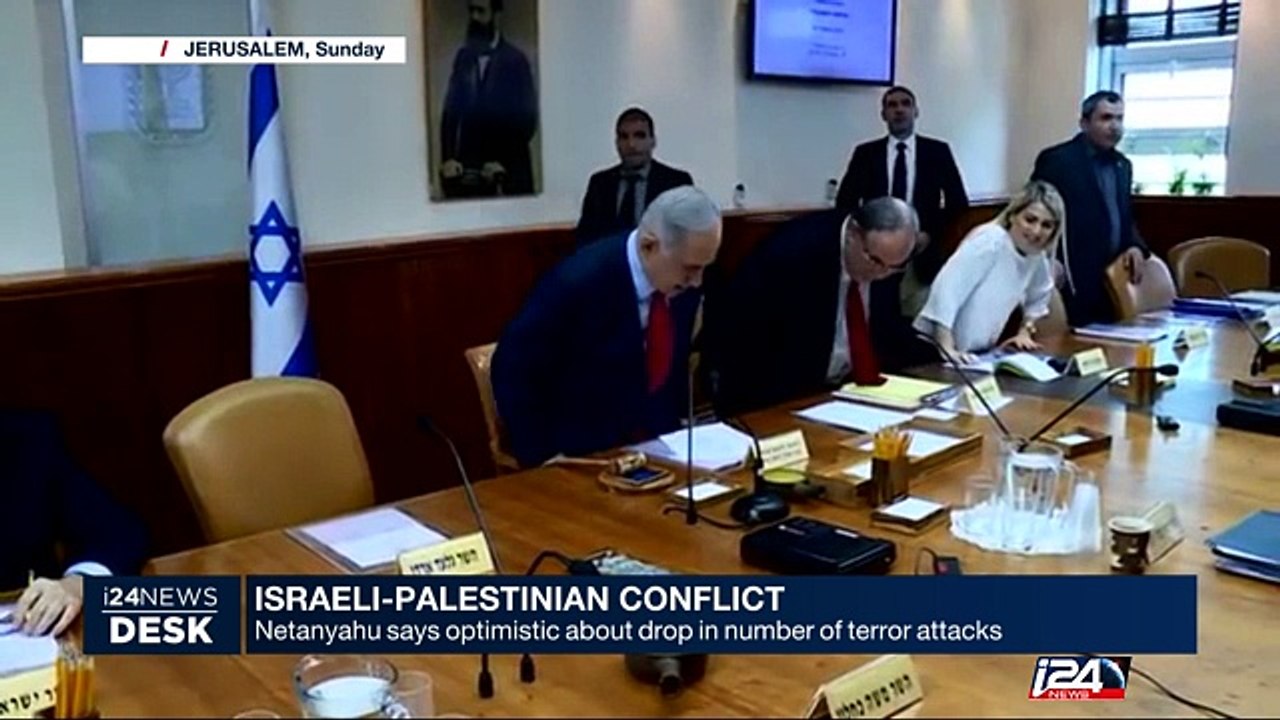 Netanyahu says optimistic about drop in number of terror attacks