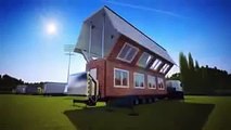 cool design concept of how homes can be 'unfolded' from a shipping container