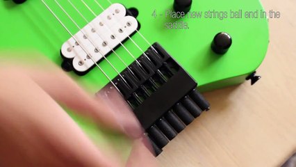 How To Change Strings and Tune a Headless Guitar (Kiesel Vader)