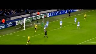 Mario Götze vs Joe Hart  - Manchester City vs Borussia Dortmund