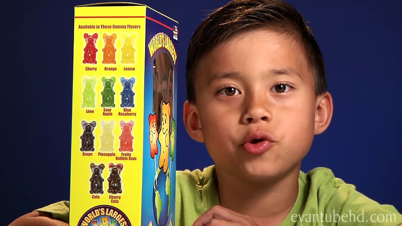 4-year-old Devours WORLD S LARGEST GUMMY BEAR!