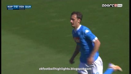 Manolo Gabbiadini 1-0 Super Goal - Napoli 1 - 0 Verona - Serie A 10.04.2016