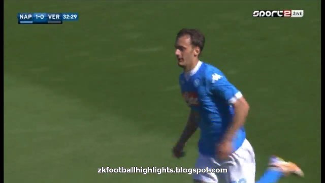 Manolo Gabbiadini 1-0 Super Goal - Napoli 1 - 0 Verona - Serie A 10.04.2016