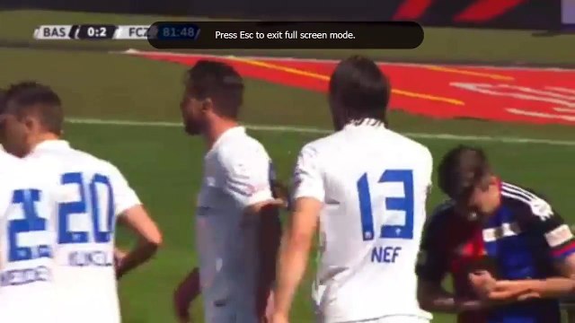 FC Basel vs FC Zurich Matias Delgado Goal Swiss Super League 10-04-2016 HD