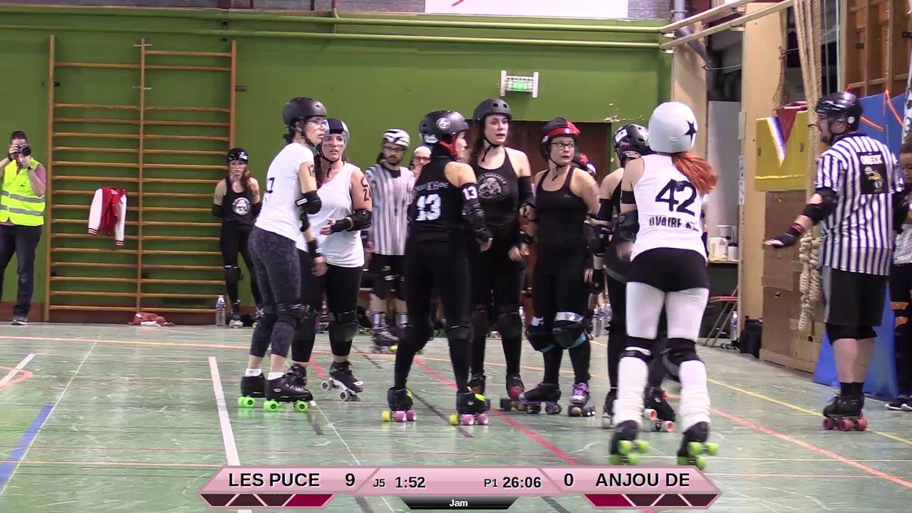 JAM DARK HD Les Puces'Hell vs Anjou Derby Girls 1ere mitemps