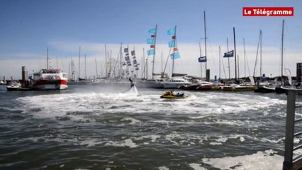 L'Orient Nautic. Le fly board fait sensation (Le Télégramme)