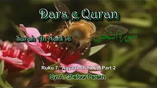 Explore-Quran ~ 16/51-60 Part 2 By A. Ghafoor Parekh