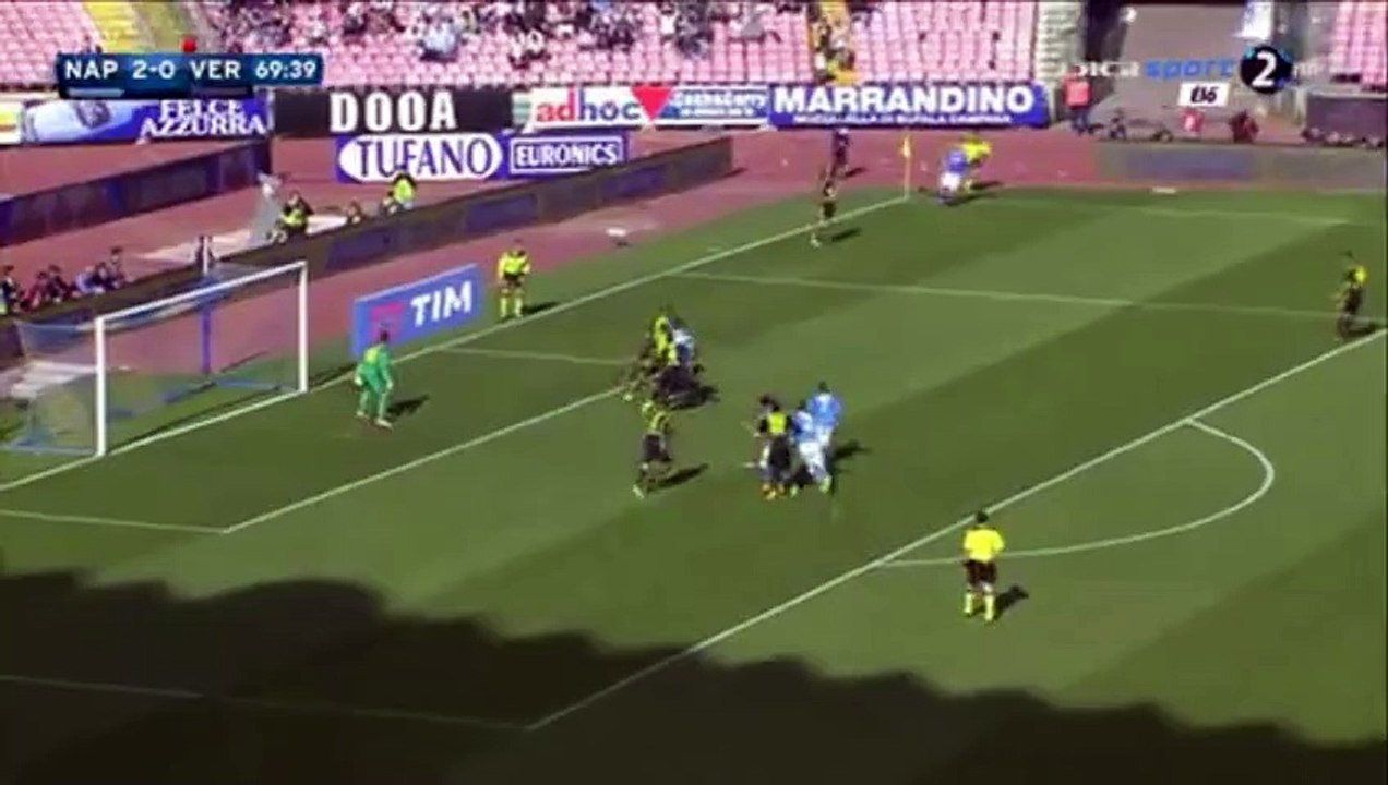 Jose Maria Callejon Goal - SSC Napoli  3 - 0  Hellas Verona