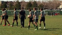 The Colorado State Rugby team defeats the University of Colorado Boulder 62 to 5.