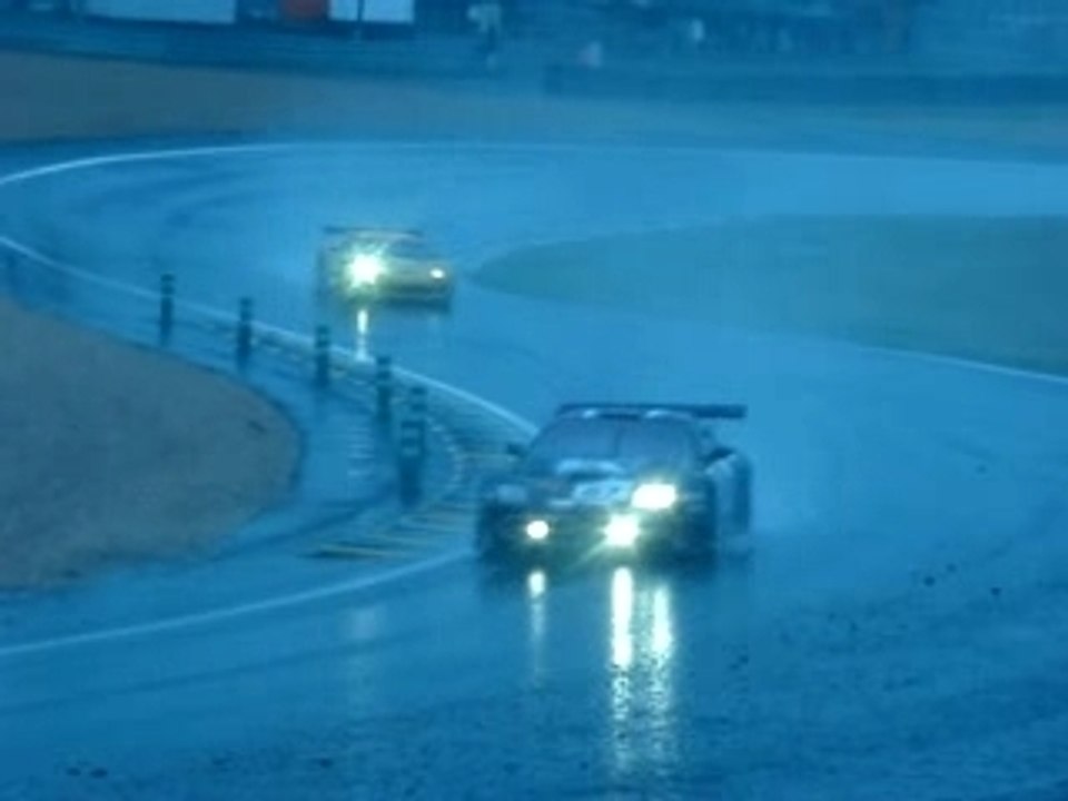 La pluie au 24h du mans 2007
