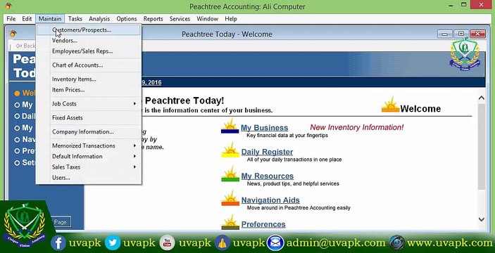 Lecture 5 how to make accounts type and IDs of accounts in peachtree accounting in hindi urdu