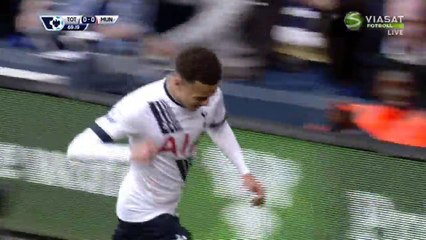 1-0 Dele Alli Goal - Tottenham 1 - 0 Manchester Utd 10.04.2016 HD