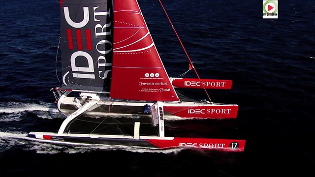 IDEC SPORT le trimaran de Francis Joyon vu du ciel - TV Quiberon 24/7