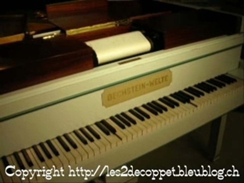 La Valse Brune sur un Welte-Mignon. Musée Baud L'Auberson