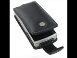PDair Leather Case for Nokia X3 - Flip Type (Black)