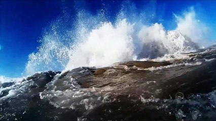 Newport Wedge (cylinders) July 6th 2014 filmed from the water. Slow motion explosions