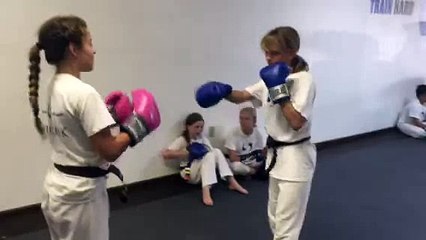 Self-Defense Carlsbad Boxing Sparring Drill Girl Power!