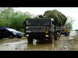 Report TV - Transportimi i mbetjeve dhe trupit të helikopterit të ushtrisë EC 145
