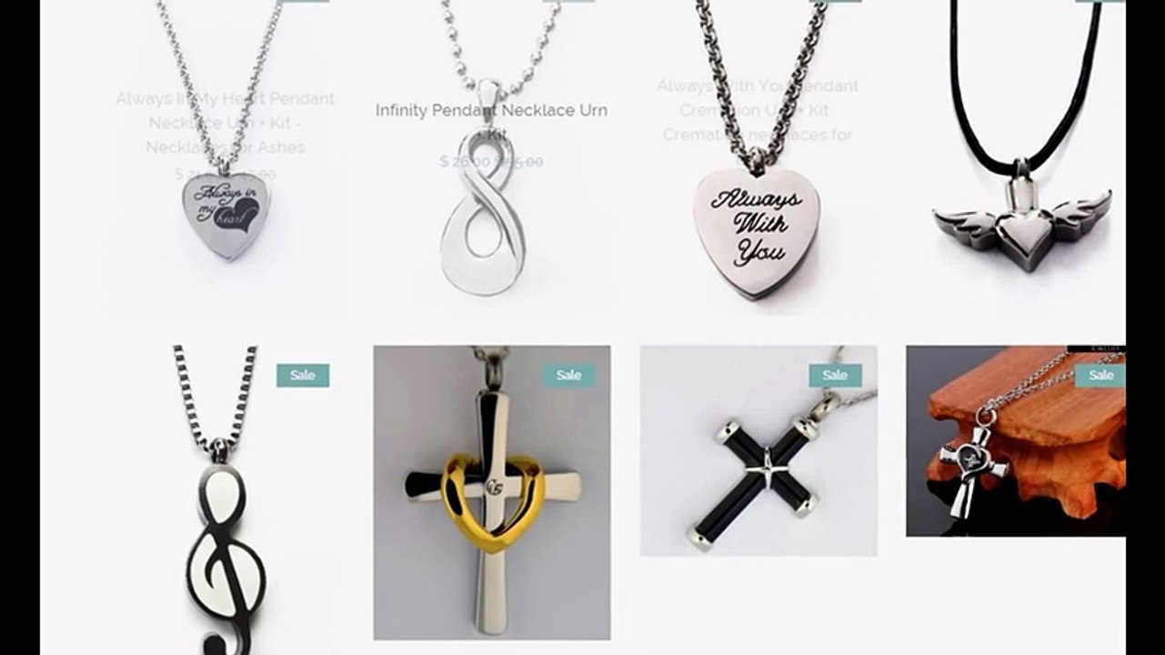 Necklaces for ashes - URN Jewelry - Cremated Remains Jewelry