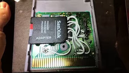 Game Boy Zero with custom SD card reader game cartridge - Kanju Tv