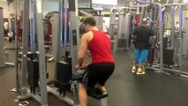 One Arm Single Lat Machine Pulls - Male Fitness Training Video - FxFitness.ca