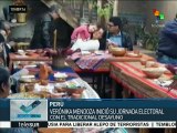 Perú: Verónika Mendoza inició su jornada con desayuno tradicional