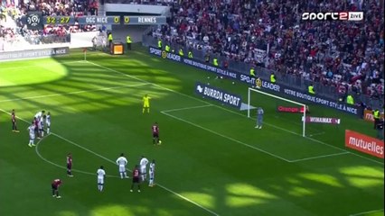 (All Goals) - Nice 3 - 0 Rennes Hatem Ben Arfa Fantastic Hattrick vs Rennes Ligu