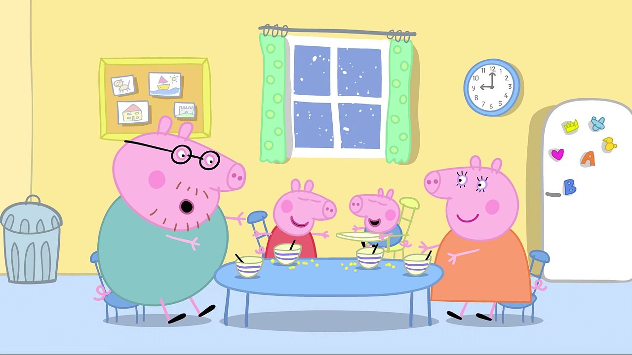 გოჭი პეპა - თოვლი