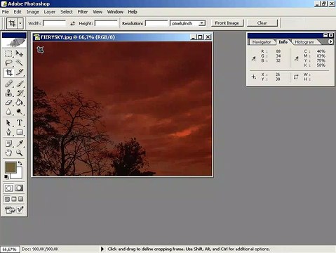 Photoshop CS Dersleri -Bir resmi kesmek