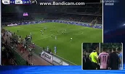 Antonio Candreva gets INJURED by Fans - Palermo vs Lazio - 10.04.2016 HD