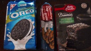 Easy Oreo cookie brownie !