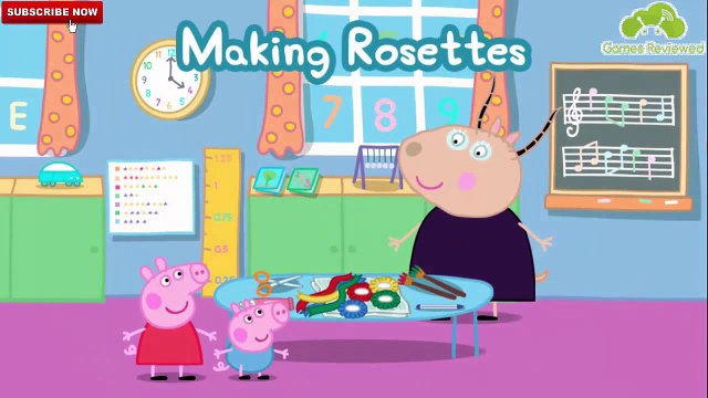Peppa Pig in English Sports Day Games Application Peppa Making Rosettes Game Playthrough