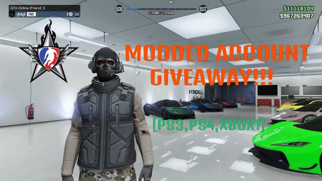 GTA 5 Online: Modded Account giveaway! ( 1.26/1.28 ) | XBOX1,PS3,PS4|
