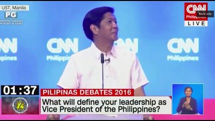 Bongbong Marcos heckled at VP debate
