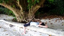 20120719 竹富島　カイジの浜でお昼寝