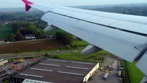 Charleroi Brussels Wizzair Airbus A320 - go around / przerwane lądowanie / odejście na drugi krąg
