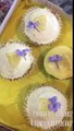 Poundcake Cupcakes /Lowsugar w/yoghurt Icing Cupcakes