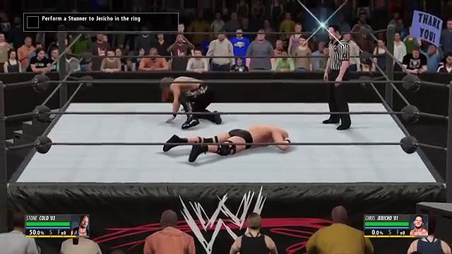 “Stone Cold“ vs. Chris Jericho (Vengeance 2001)׃ WWE 2K16 2K Showcase walkthrough - Part 24