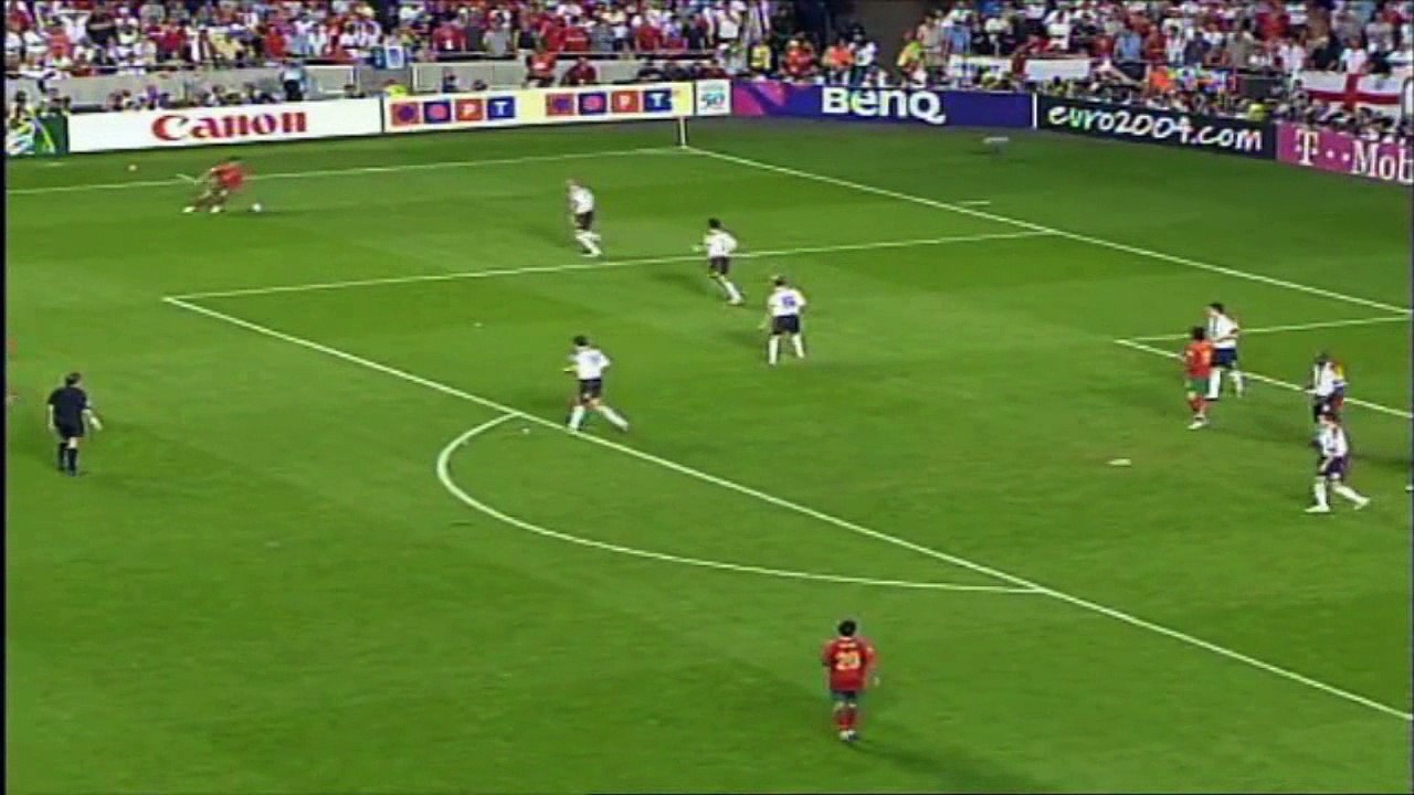 اهداف مباراة البرتغال و انجلترا 2-2 ربع نهائي يورو 2004