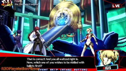 Persona 4 Arena Ultimax Arcade Mode - Match #1: "Mitsuru Kirijo Vs. Aigis" {English, Full 1080p HD}