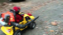 This Genius Dad Attached Leaf Blower To His Sons Power Wheels