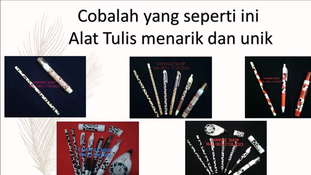0813 1718 3023, Alat Tulis Motif, Alat Tulis Motif Hewan, Alat Tulis Hewan