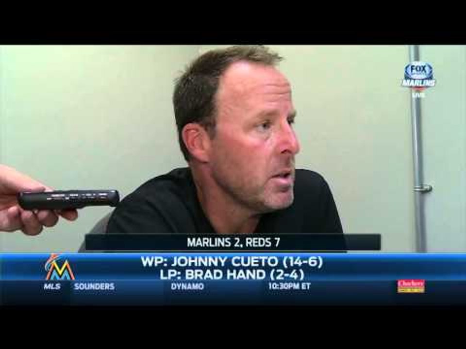 Marlins deribador por Reds